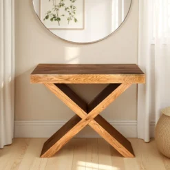 Adelaide tavolo consolle allungabile wood rovere mdf melaminico h75 p45/95/145/195 l90 2-8 posti