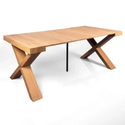 Adelaide tavolo consolle allungabile wood rovere mdf melaminico h75 p45/95/145/195 l90 2-8 posti