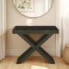 Adelaide tavolo consolle allungabile grey wood legno grigio mdf melaminico h75 p45/95/145/195 l90 2-8 posti