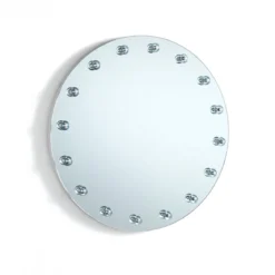 Afrodite specchiera da parete luci led integrate d50x4.5 cm