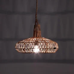 Aladin lampadario in rattan colore naturale d45xh40 cm