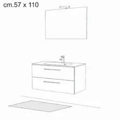 Ambience 17 tappeto bagno scendiletto cm 57 x 110 anallergico antiacaro antiscivolo