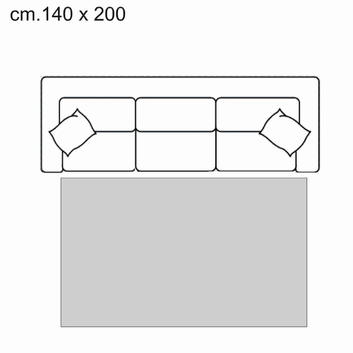 Ambience 15 tappeto cm 140 x 200 anallergico antiacaro antiscivolo