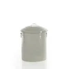 Amerika set 3 mini pattumiere in metallo colore avorio lucido