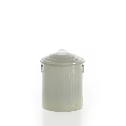 Amerika set 3 mini pattumiere in metallo colore avorio lucido