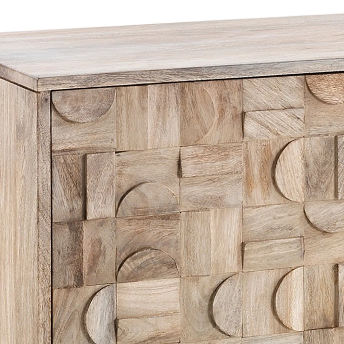 Amon madia 3 ante in legno massello di mango h75 l172 p45 cm