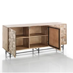 Amon madia 3 ante in legno massello di mango h75 l172 p45 cm
