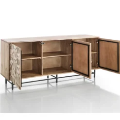 Amon madia 3 ante in legno massello di mango h75 l172 p45 cm