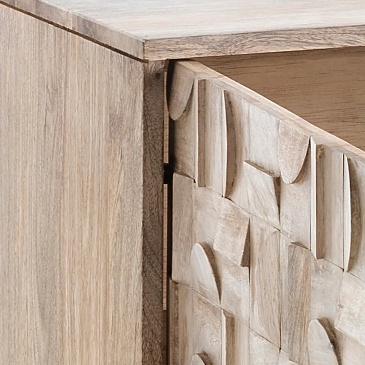 Amon madia 3 ante in legno massello di mango h75 l172 p45 cm