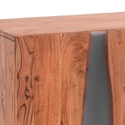 Anubi madia 3 ante realizzata in legno massello di acacia cm.h80 l170 p45