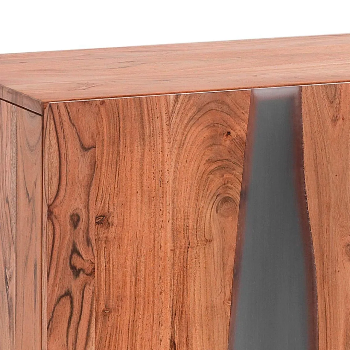 Anubi madia 3 ante realizzata in legno massello di acacia cm.h80 l170 p45