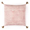 Arae cuscino rosa rivestimento cotone 100% sfoderabile 45x45 cm