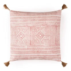 Arae cuscino rosa rivestimento cotone 100% sfoderabile 45x45 cm