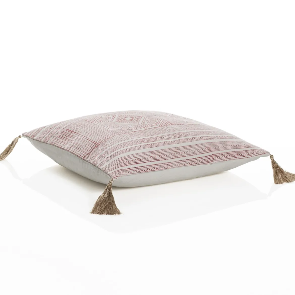 Arae cuscino rosa rivestimento cotone 100% sfoderabile 45x45 cm