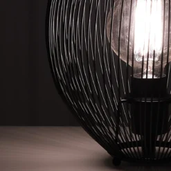 Arcon lampada da tavolo con paralume in filo di acciaio d25 h26 cm