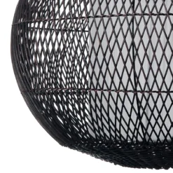 Aritha black lampadario da interno/esterno in lidi colore nero d60xh60 cm