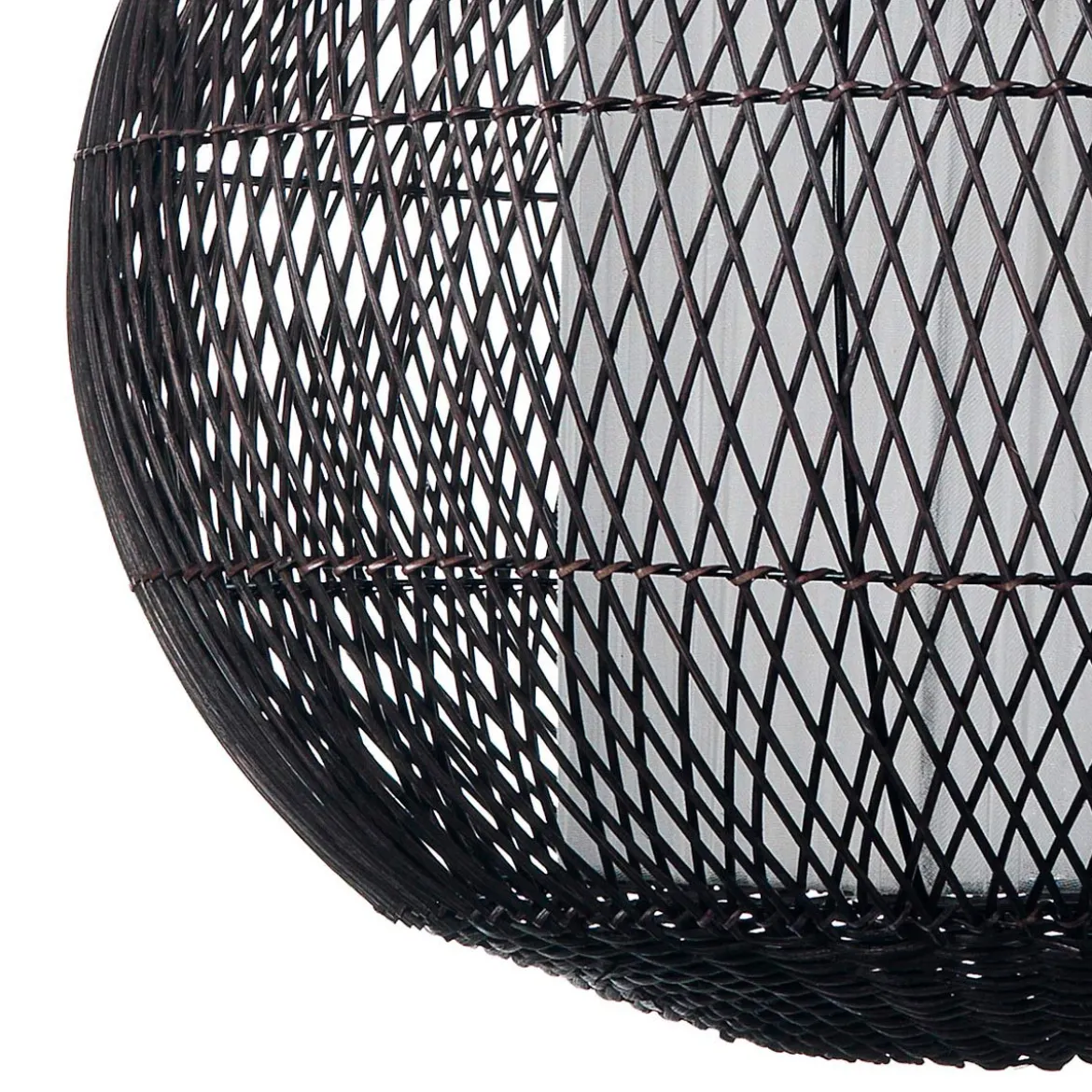 Aritha black lampadario da interno/esterno in lidi colore nero d60xh60 cm
