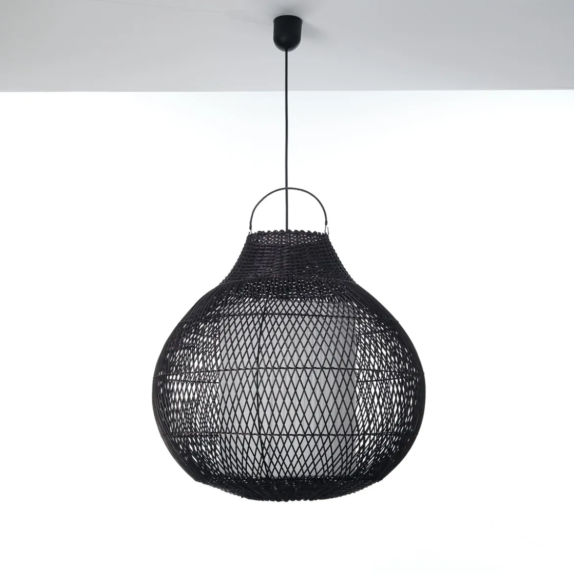 Aritha black lampadario da interno/esterno in lidi colore nero d60xh60 cm