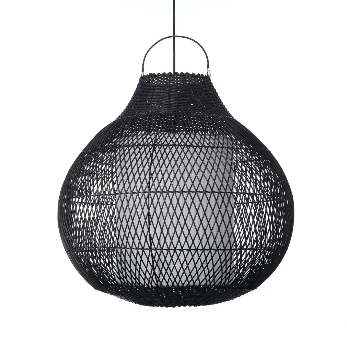 Aritha black lampadario da interno/esterno in lidi colore nero d60xh60 cm