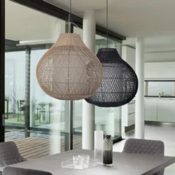 Aritha natural lampadario da interno/esterno in lidi colore naturale d60xh60 cm