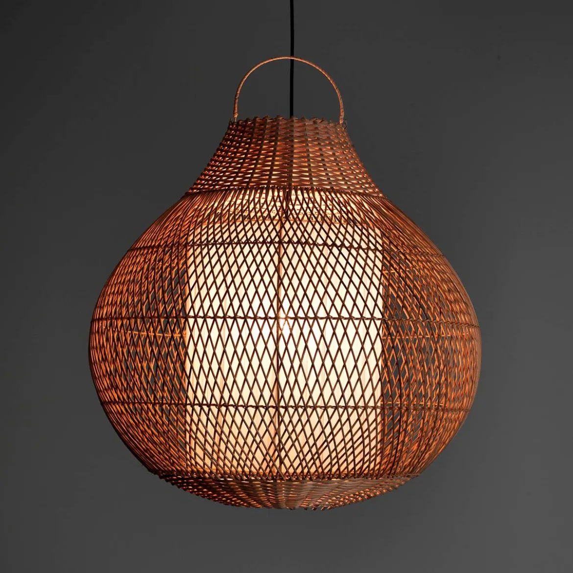 Aritha natural lampadario da interno/esterno in lidi colore naturale d60xh60 cm