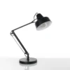 Ark lampada da tavolo in metallo verniciato nero opaco 21.5x45 h65 cm