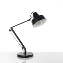 Ark lampada da tavolo in metallo verniciato nero opaco 21.5x45 h65 cm
