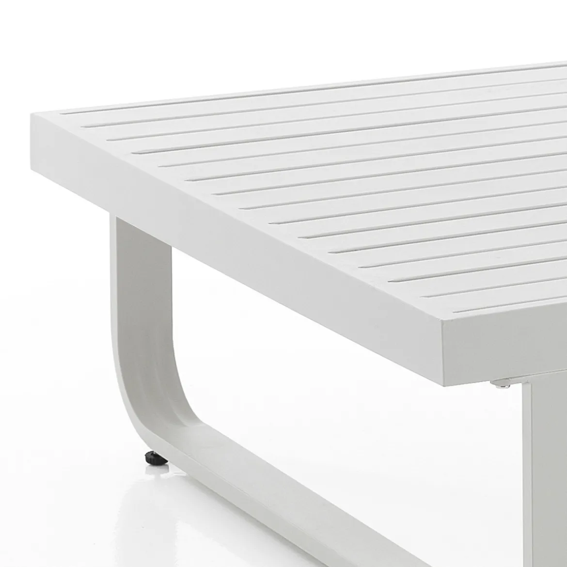 Aron outdoor divano 2 posti basamento alluminio tessuto waterproof cm. l.156 p.78 h.66