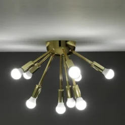 Astra lampadario / applique in metallo oro lucido d38 h29