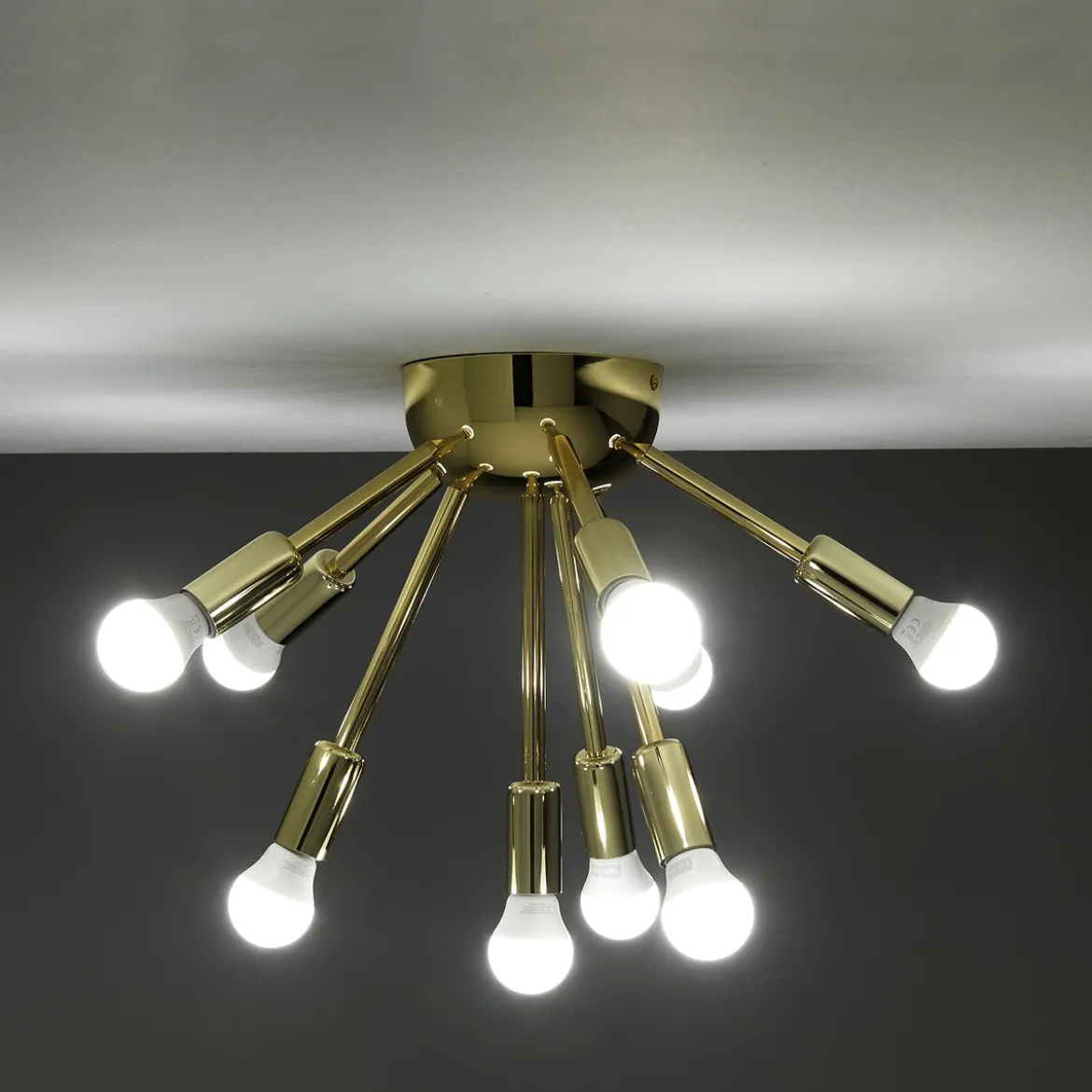 Astra lampadario / applique in metallo oro lucido d38 h29