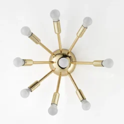 Astra lampadario / applique in metallo oro lucido d38 h29