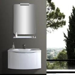 Bagno - base l80 con lavello e cestone 80x48xh43 cm