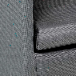 Bali grey poltrona da esterno in alluminio rivestito in pvc grigio scuro 56.5x58xh85 cm