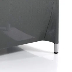 Bali grey poltrona da esterno in alluminio rivestito in pvc grigio scuro 56.5x58xh85 cm