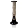 Bamboo cream camino da terra a bioetanolo in maiolica crema bruno ø55/25/38 h152