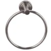 Basic portasalviette ad anello da parete in metallo inox satinato ø16 p6