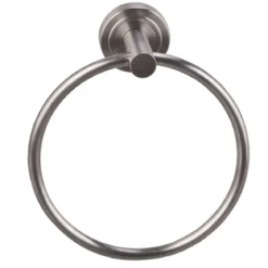 Basic portasalviette ad anello da parete in metallo inox satinato ø16 p6