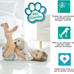 Berber 05 tappeto cm 133 x 190 pet friendly riduce gli allergeni