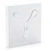 Bin 1 white appendiabiti da muro in metallo verniciato bianco opaco h16.5 l17.5 p2 cm
