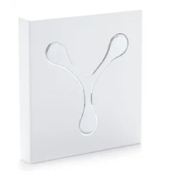 Bin 1 white appendiabiti da muro in metallo verniciato bianco opaco h16.5 l17.5 p2 cm