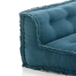 Blue elemento centrale rivestimento cotone nido d'ape blu dimensioni l80 p80 h40 cm