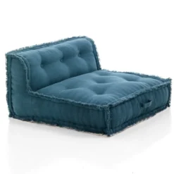 Blue elemento centrale rivestimento cotone nido d'ape blu dimensioni l80 p80 h40 cm