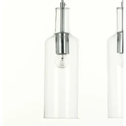 Bottles lampadario 3 luci in vetro trasparente filo regolabile d10 h34 cm