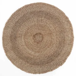 Brahmi tappeto rotondo in seagrass colore naturale per interno/esterno d150 cm