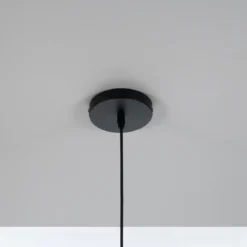 Cage lampadario in metallo nero opaco filo regolabile d50 h25 cm
