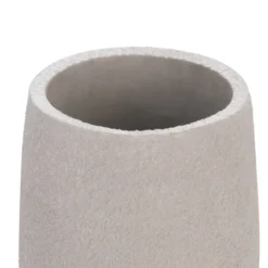 Cement bicchiere portaspazzolini in poliresina effetto cemento colore grigio 7x7 h9.7 cm
