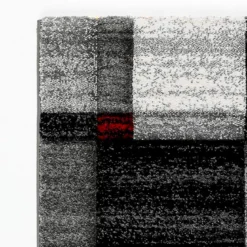 Chess grey tappeto 100% polipropilene intagliato a mano cm 60 x 110