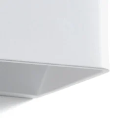 City applique in alluminio bianco opaco 10x10 h10 cm