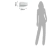 City big applique in alluminio bianco opaco 25x10 h10 cm