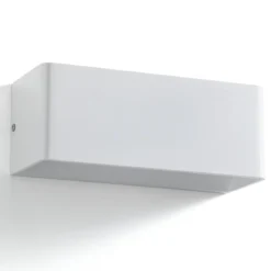 City big applique in alluminio bianco opaco 25x10 h10 cm